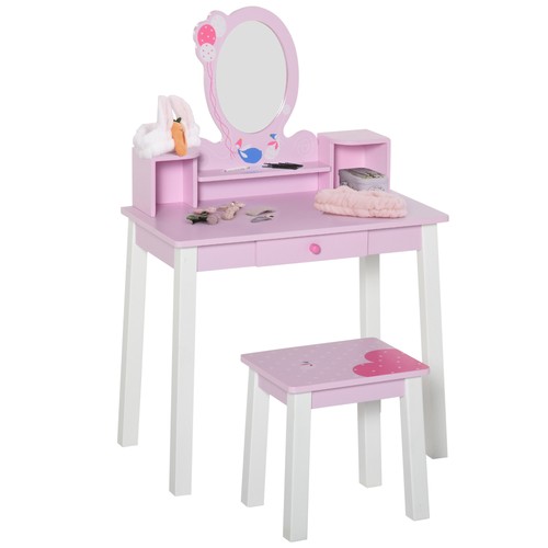 Girls dressing table - stool, set