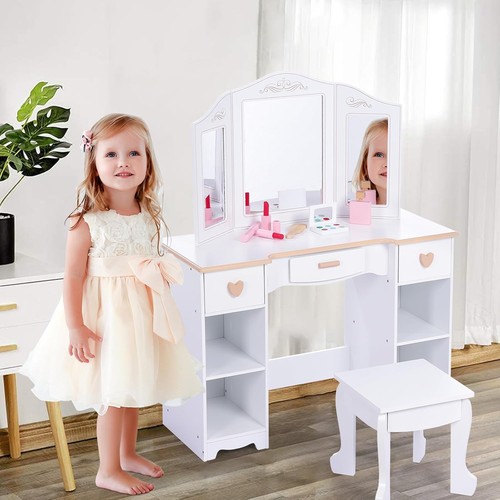 Kids vanity table - stool, set