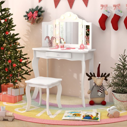 Kids vanity table - kids, stool