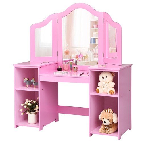 Pink vanity table - table, kids
