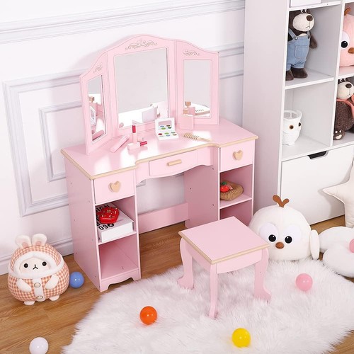 Kids vanity stool set - kids,