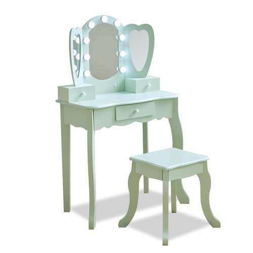 Kids vanity table stool - table,