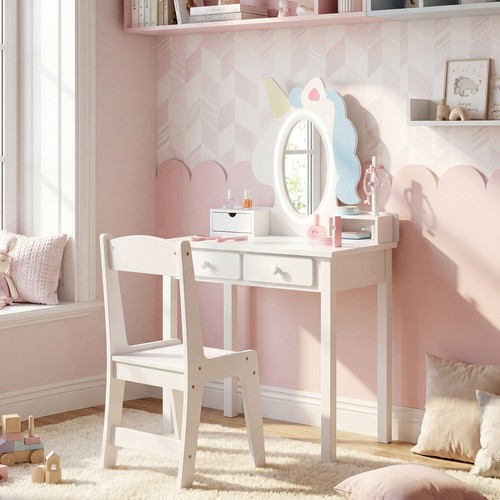 Kids vanity set with - vanity,