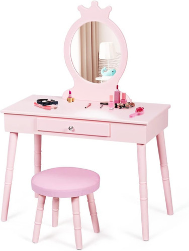 Kids vanity set with mirror - set,