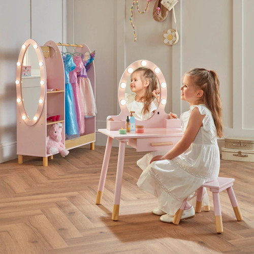 Dimples wooden light vanity - light-up,