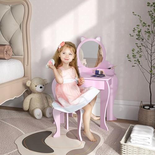 Kids vanity table with - table,