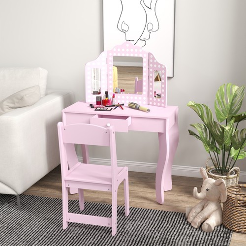 Kids dressing table vanity set - table,