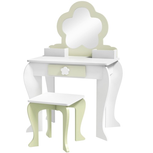 Kids vanity table with - table, mirror