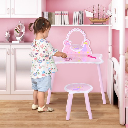Kids dressing table - table, stool