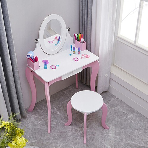 Kids vanity table chair girls - vanity,