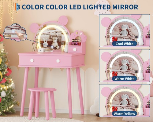 Kids vanity table stool - kids,