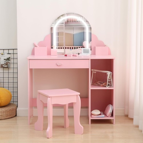 Kids vanity table and stool - vanity,