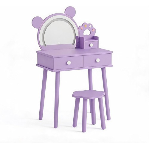Kids vanity table and stool - and,
